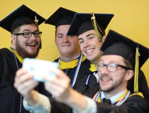 Students before Graduation ceremony